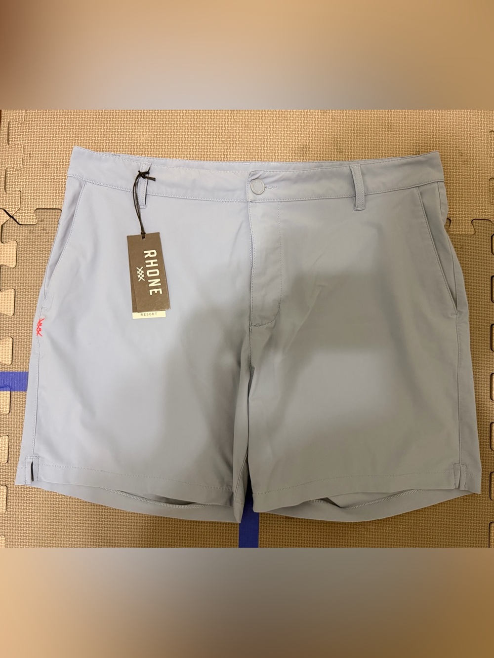 GUC Mens Rhone 6” Resort Short Nebulosa Blue 34